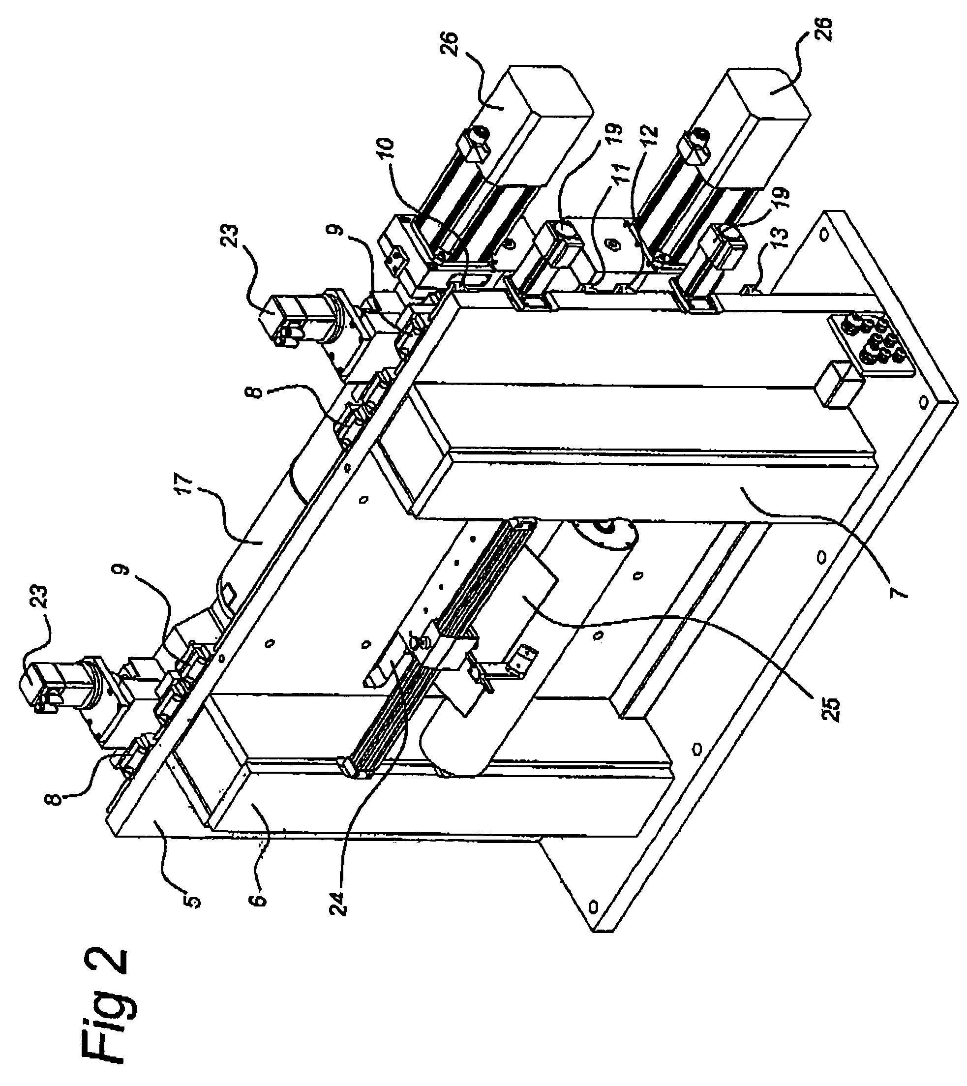 Installation for making a cut, crease and the like having a plate-shaped frame