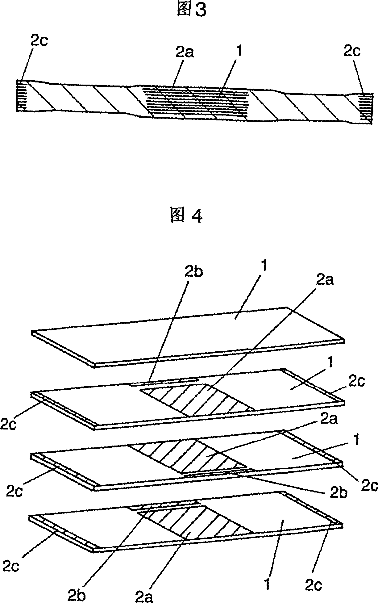 Laminated piezoelectric transducer