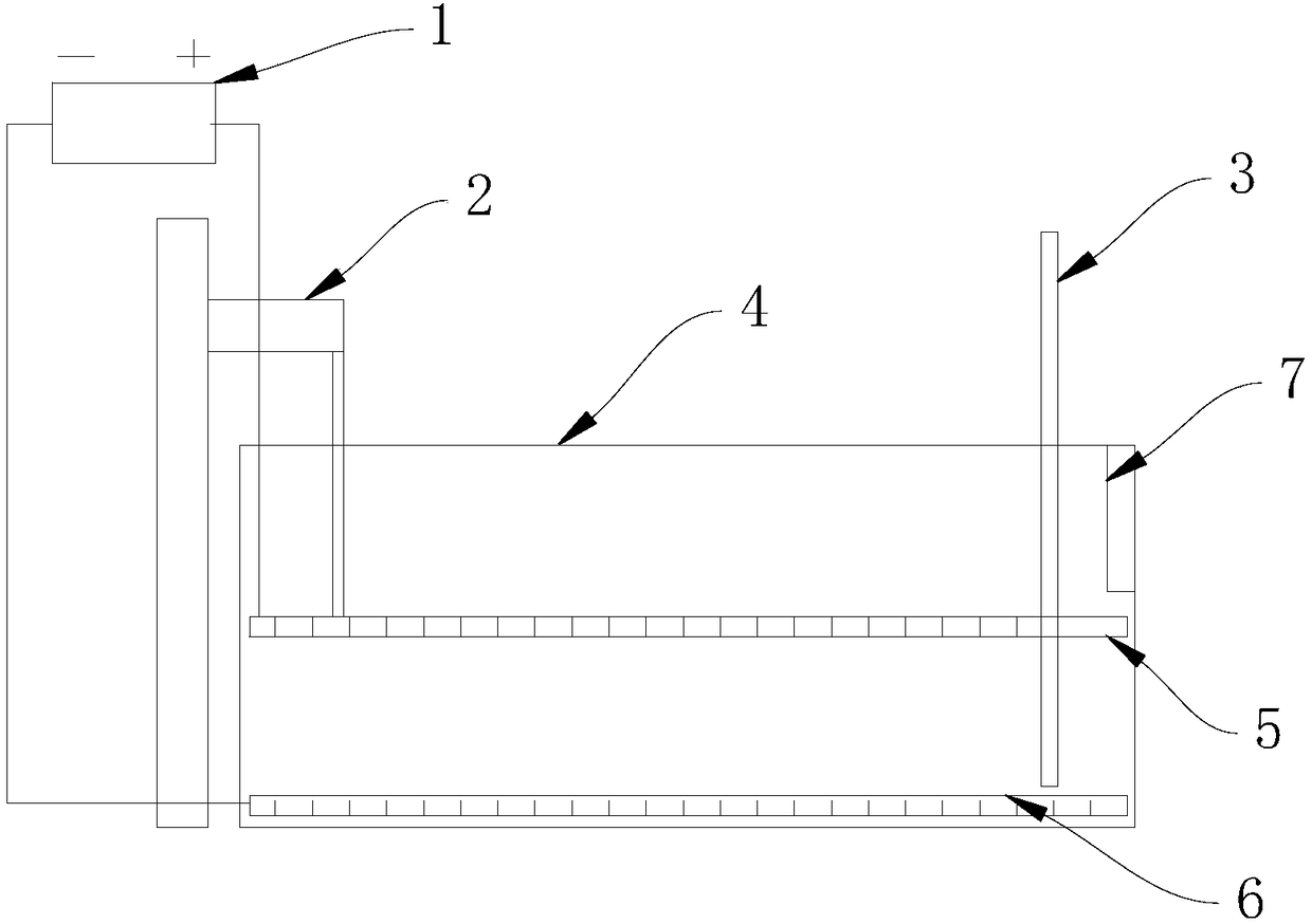 Graphene electrochemical reduction dyeing device and method