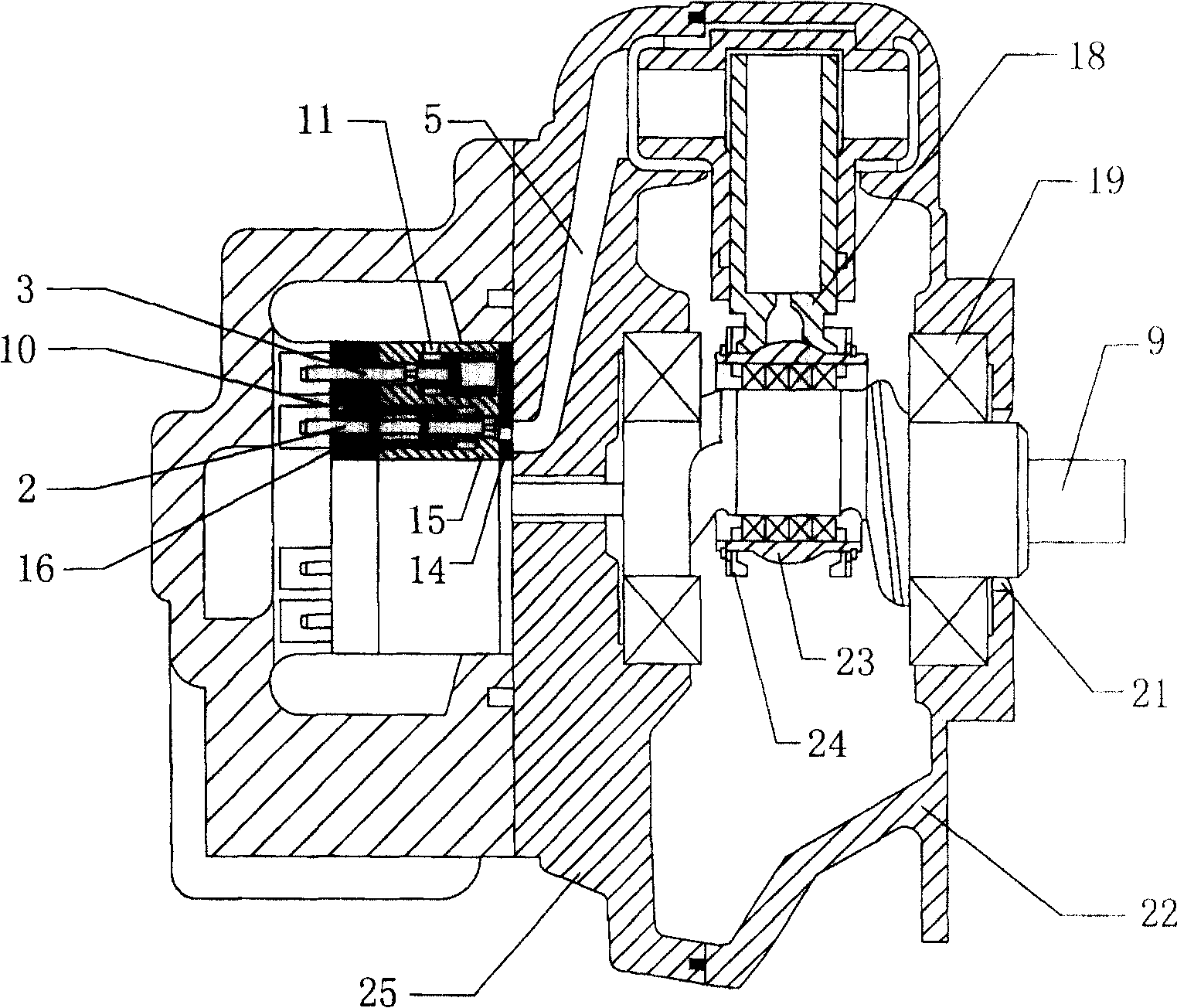 Polyphase multi-rhythm stepped plunger piston hydraulic motor