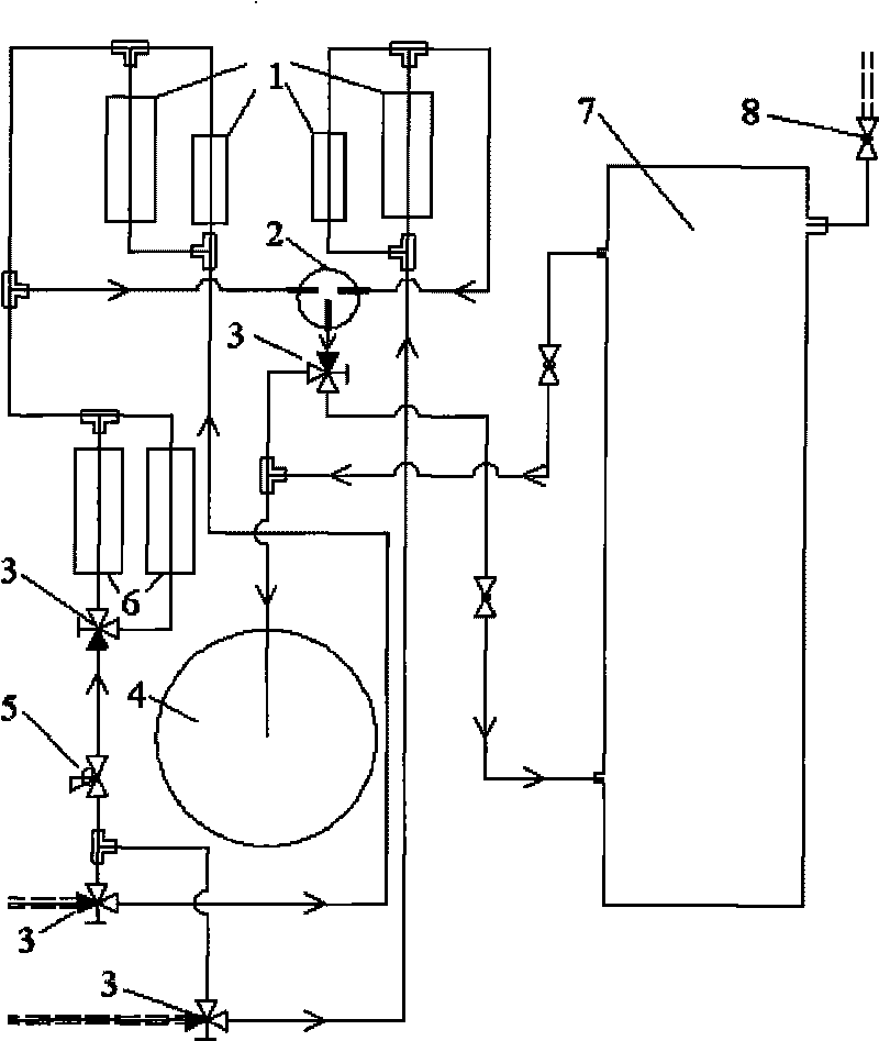 Method and device for calibrating flow of gas combustibility test