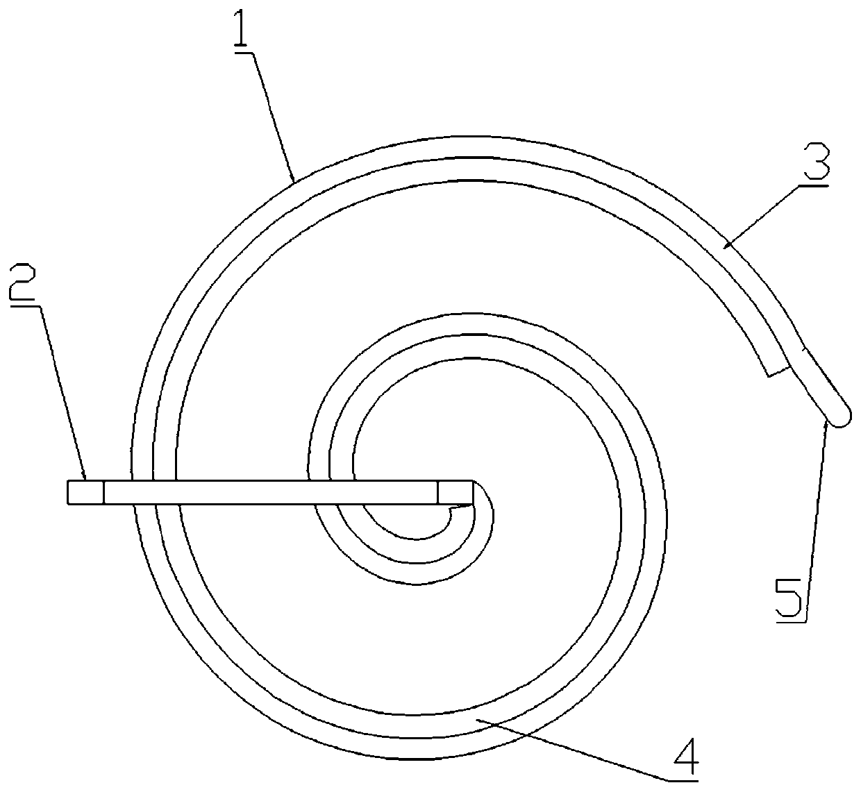 Snake-shaped lower limb skin disinfector