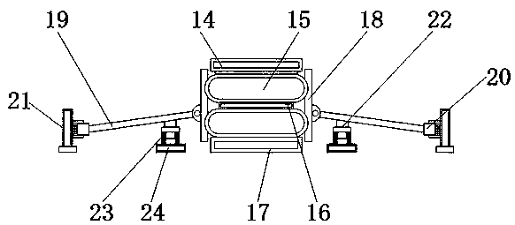 Water-proof vibration damping device for a buried charging pile