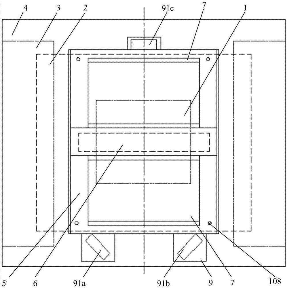 Leveling device and leveling method of photoetching machine projection objective