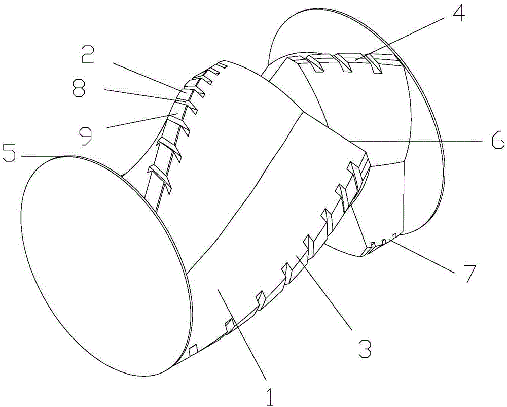 Synchronous six-edge saw tooth type dynamic variable-gap internal mixer rotor