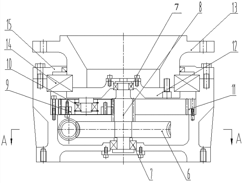 Azimuth transmission device of heliostat