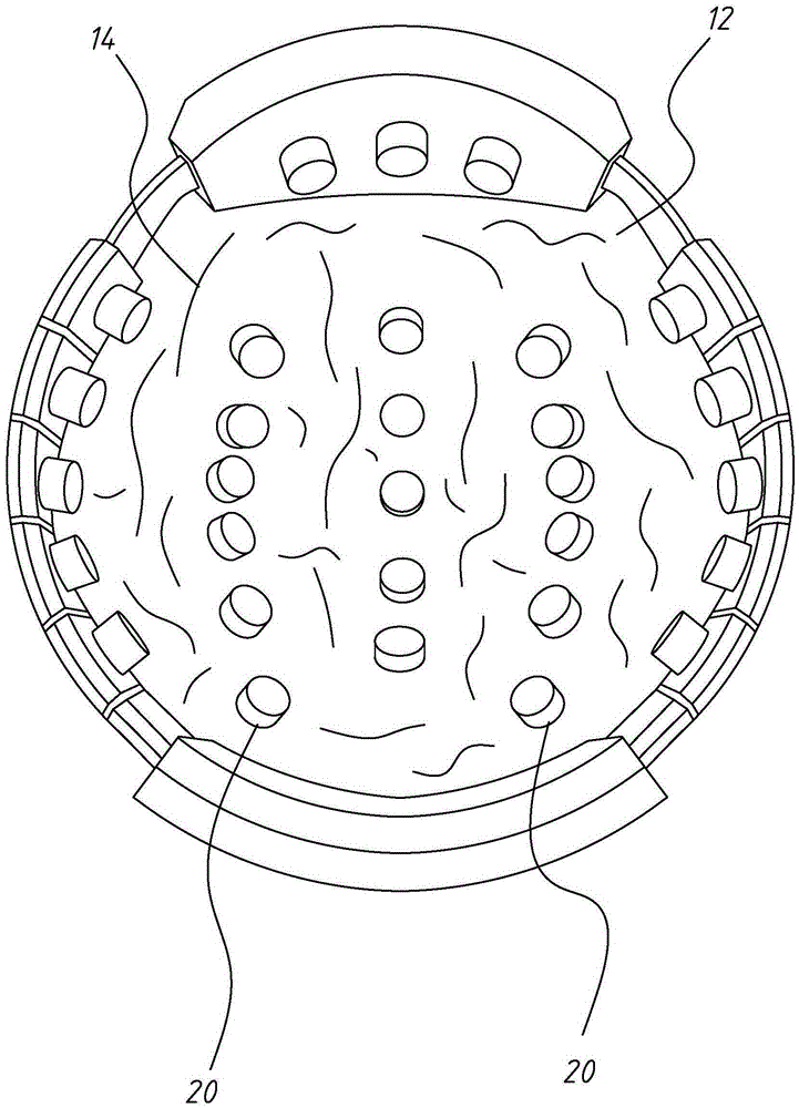 Inflatable brainwave-measuring device