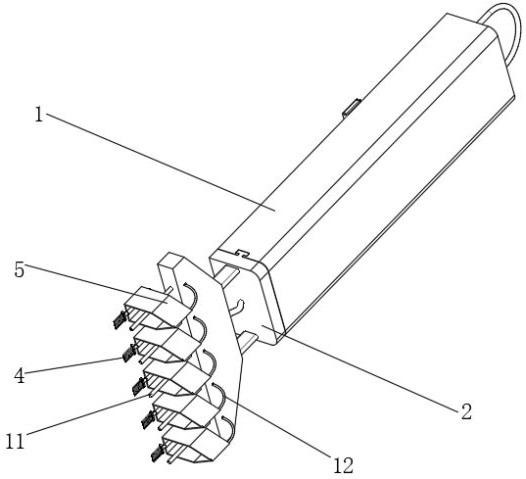 Medicine smearing device for psoriasis treatment