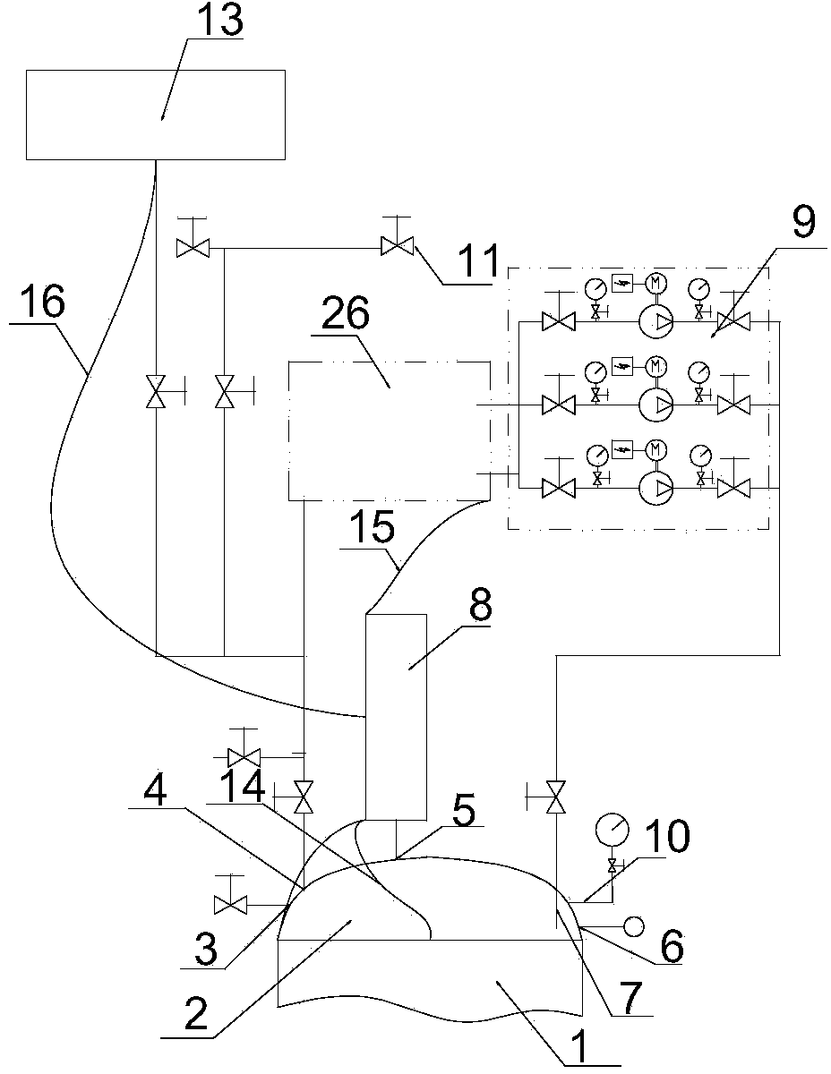 Temperature-pressure coordinated control system in volute and control method of temperature-pressure coordinated control system