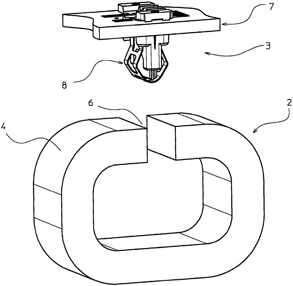 Magnetic field sensor arrangement and current transducer therewith