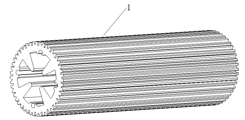 High-power LED illumination lamp metal radiator and manufacturing method