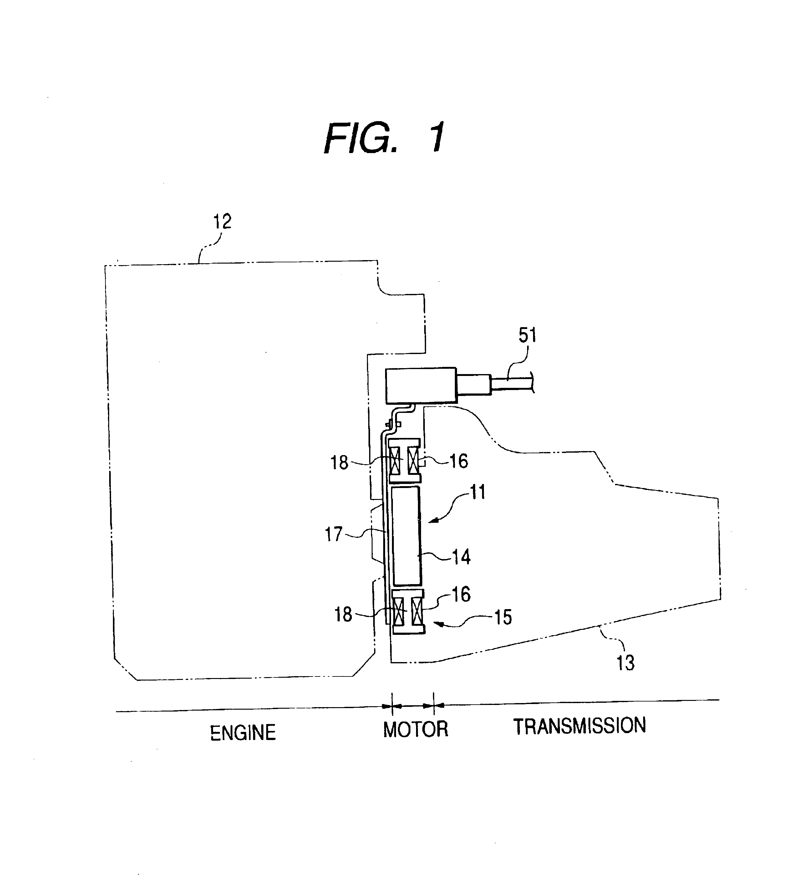 Thin brushless motor having resin-insulated concentric ring-shaped bus bars