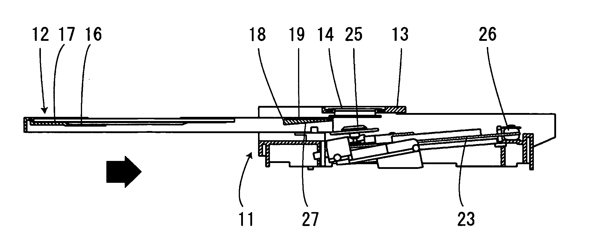 Recording and reproducing unit and information recording and reproducing device incorporating recording and reproducing unit