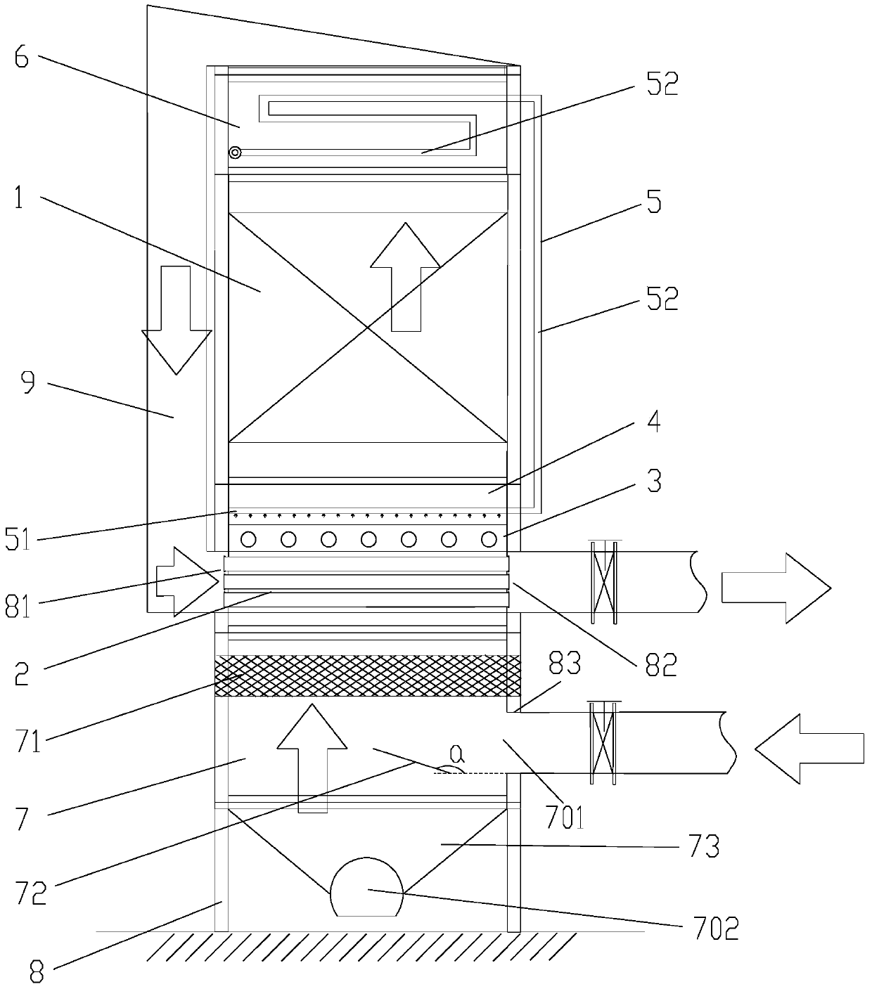 Integrated energy-saving scr denitrification device