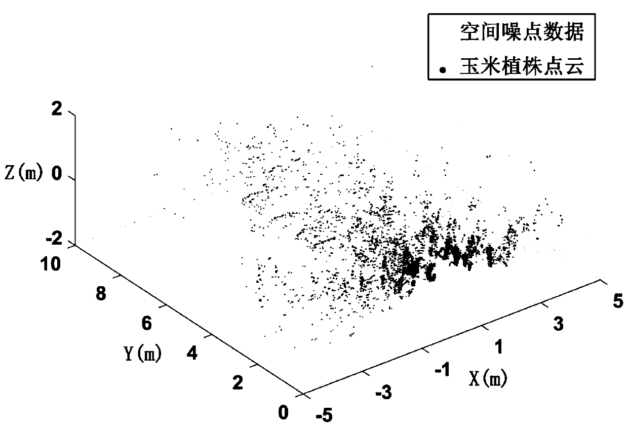 Online detection method for corn plant morphology