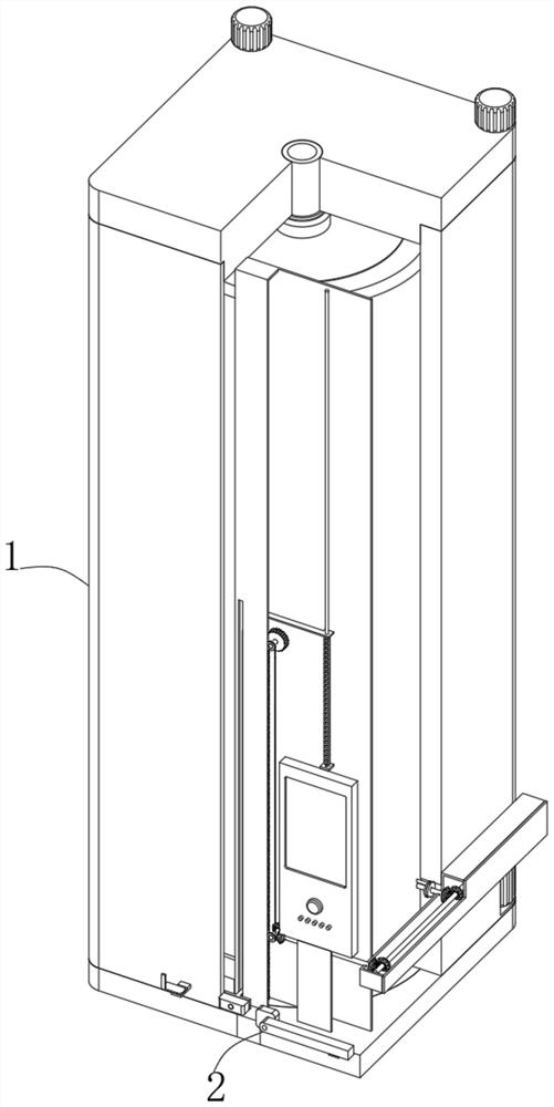 Cylindrical lithium ion battery internal pressure detection equipment and use method thereof