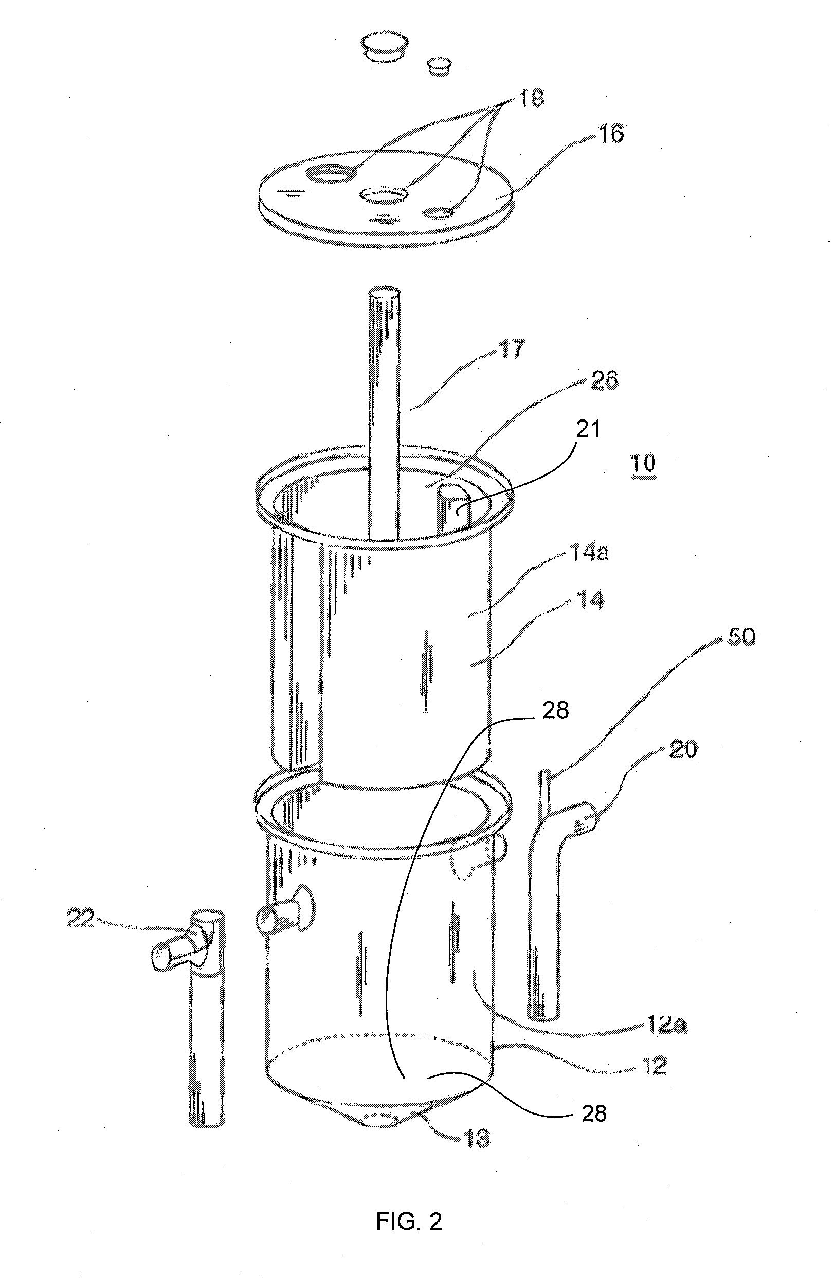 Passive grease trap with pre-stage for solids separation