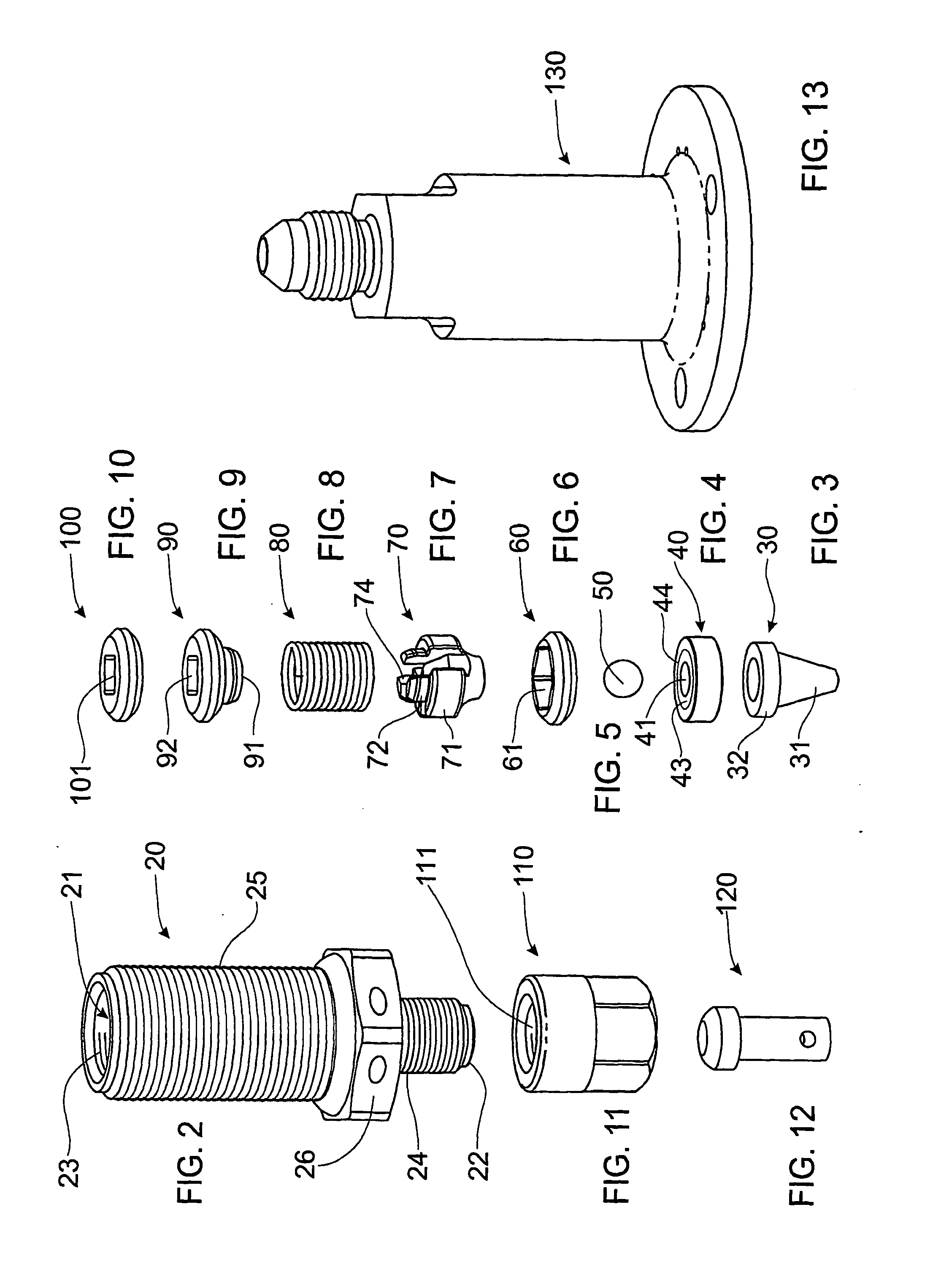 Flow Control Valve, Typically a Check Valve for Cryogenic, Oxygen and High Pressure Air Valves