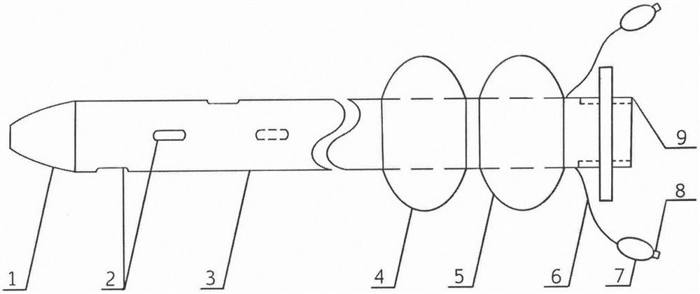 Exhaust hemostasis perfusion treatment anal tube