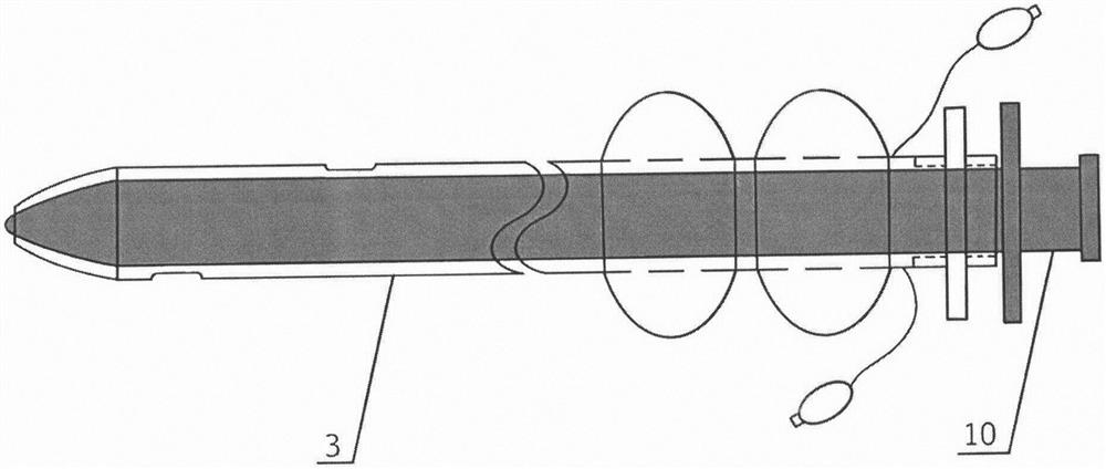 Exhaust hemostasis perfusion treatment anal tube