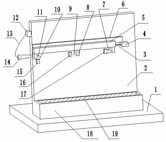 Experimental device for verifying collision of horizontal projectile motion and free fall in sky