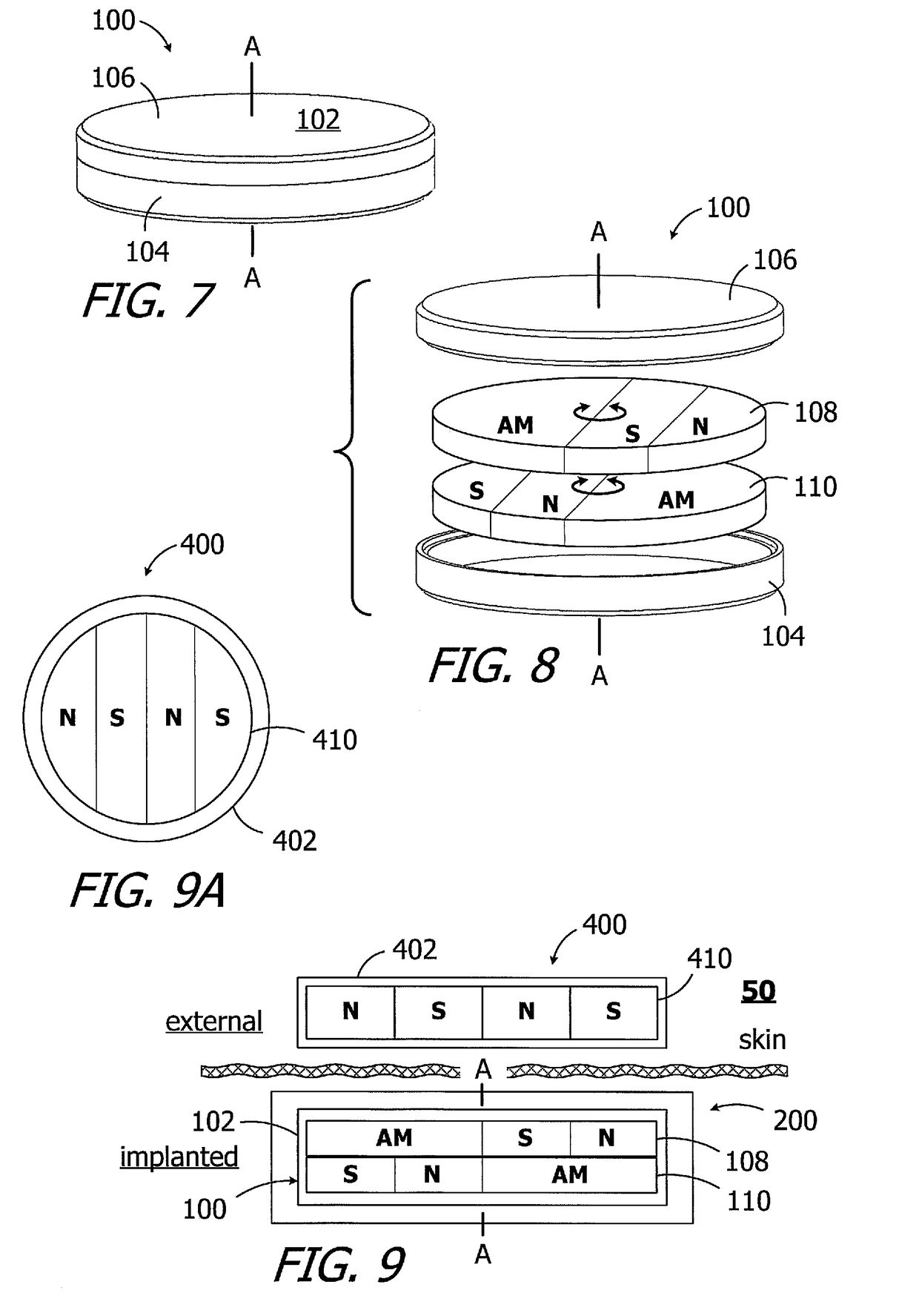 Cochlear implants having mri-compatible magnet apparatus