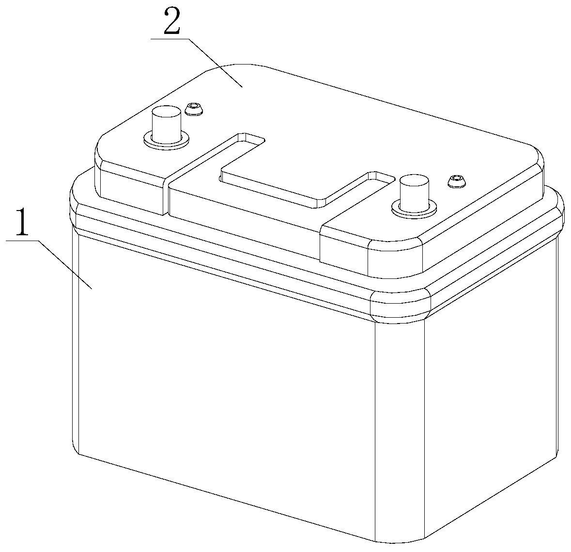 Starting battery provided with super capacitor and used for fuel vehicle and implementation method thereof