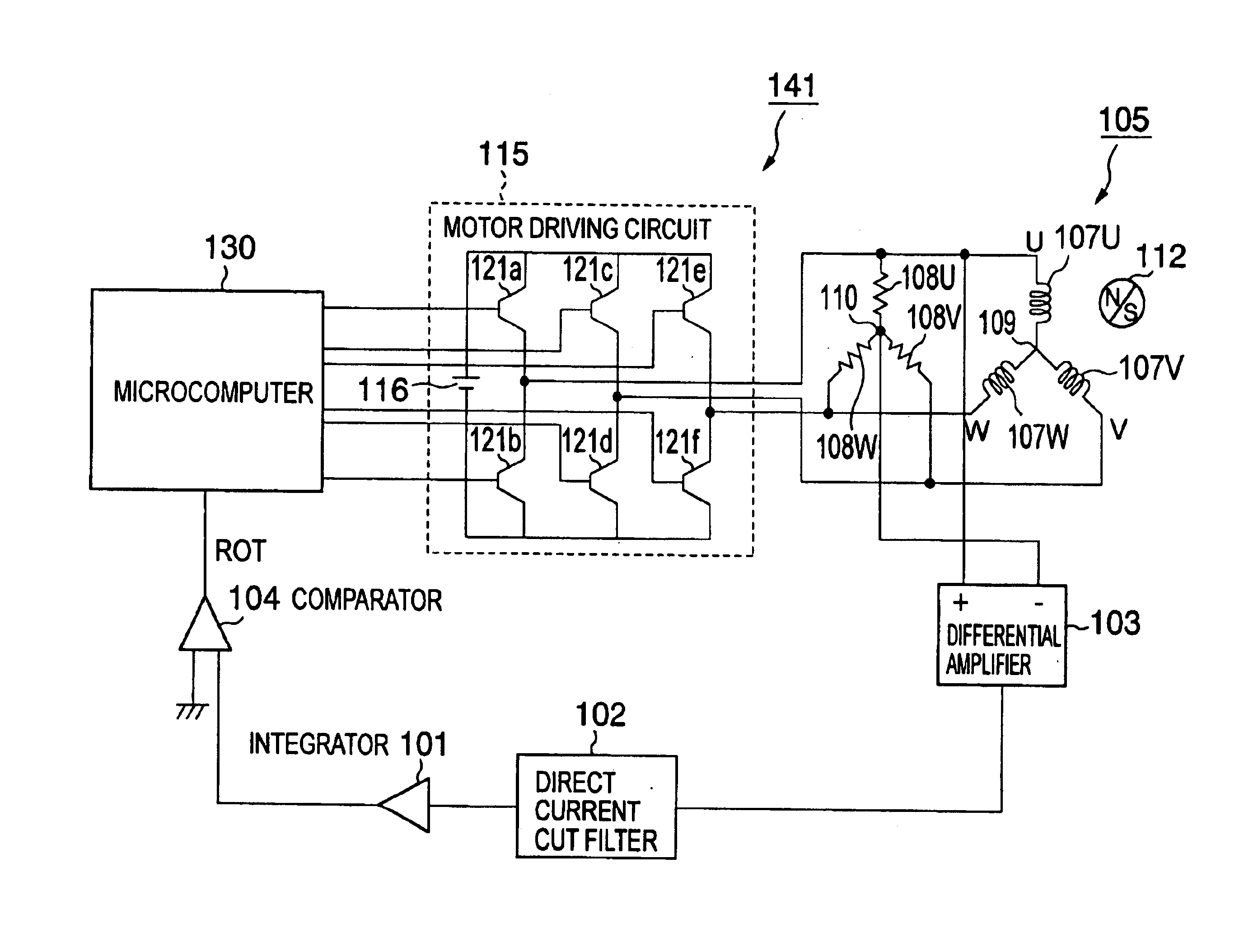 Control circuit of brush-less motor, control circuit of sensor-less brush-less motor, brush-less motor apparatus, sensor-less brush-less motor apparatus and vacuum pump apparatus