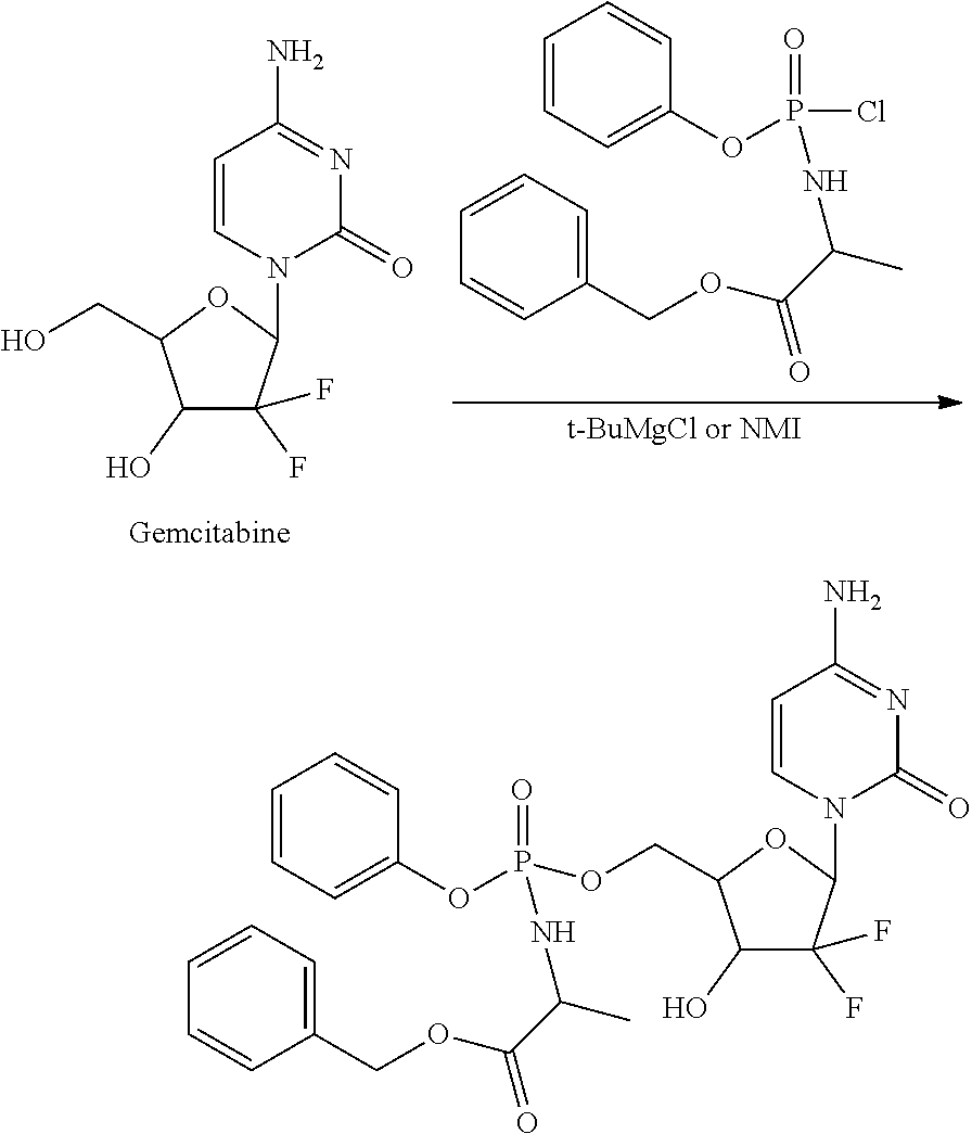 Process for the preparation of gemcitabine-[phenyl(benzoxy-L-alaninyl)] phosphate