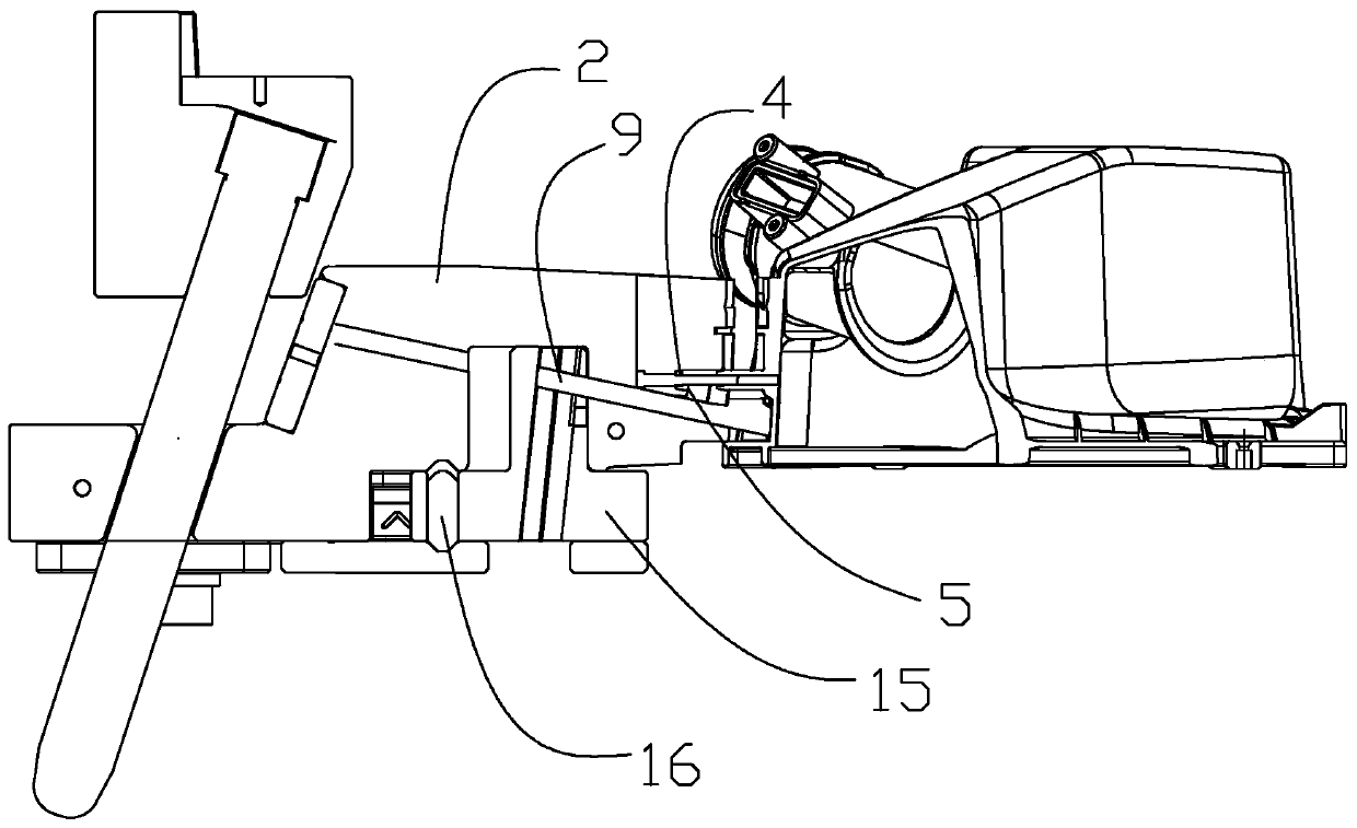 Demolding mechanism of air conditioner air inlet filter element cover injection mold