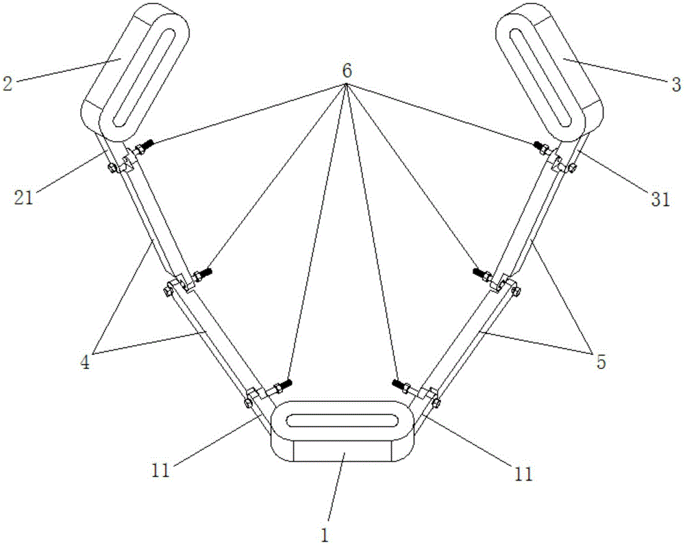 Semiautomatic adjusting device of surveying and mapping instrument tripod and surveying and mapping instrument tripod