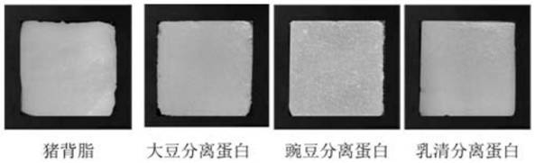 Pig back fat simulant and preparation method thereof