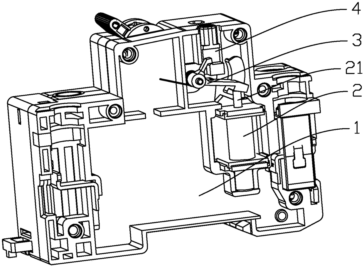 Tripping mechanism of electric leakage breaker