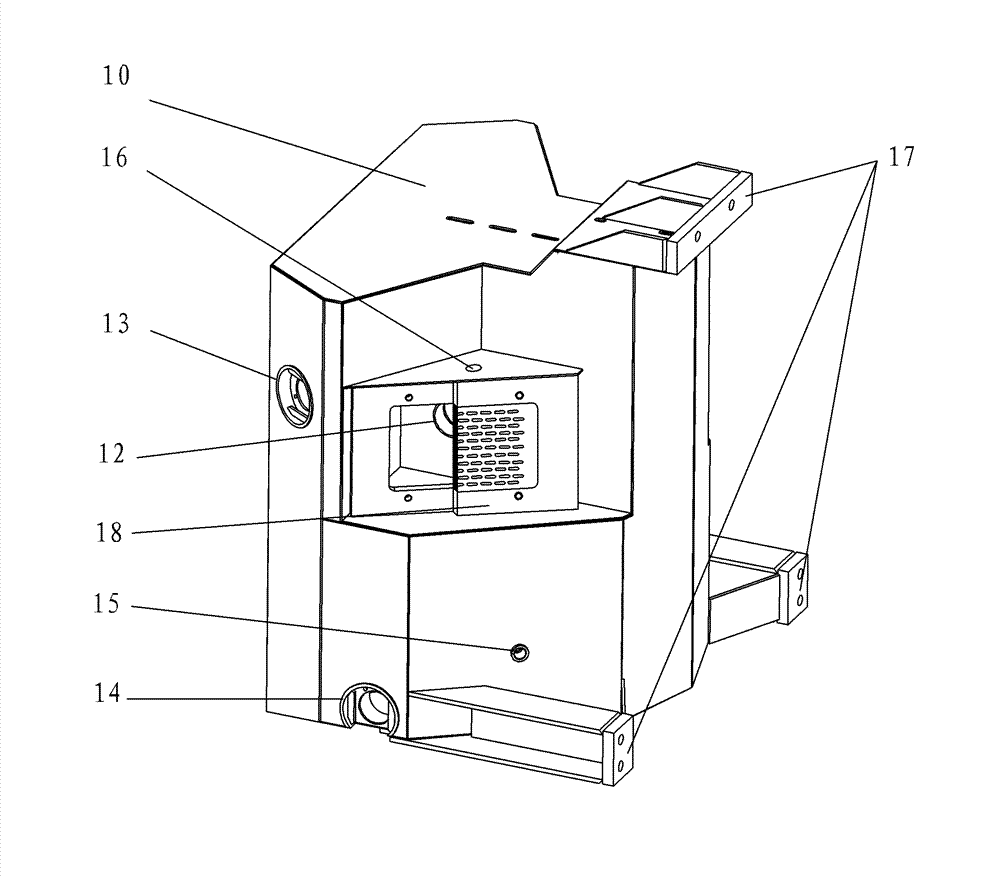 Waste gas treatment box of mining anti-explosion diesel engine