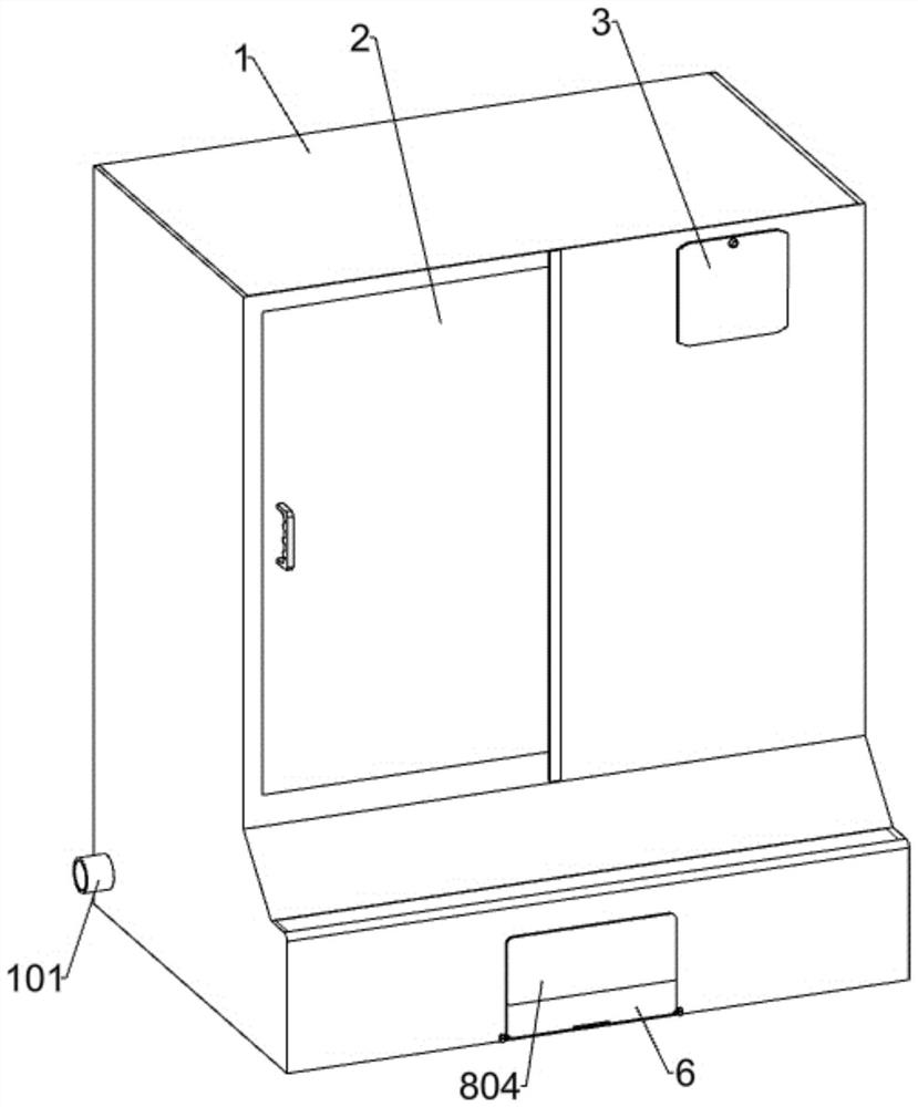 Intelligent shoe cabinet with disinfection function based on intelligent home