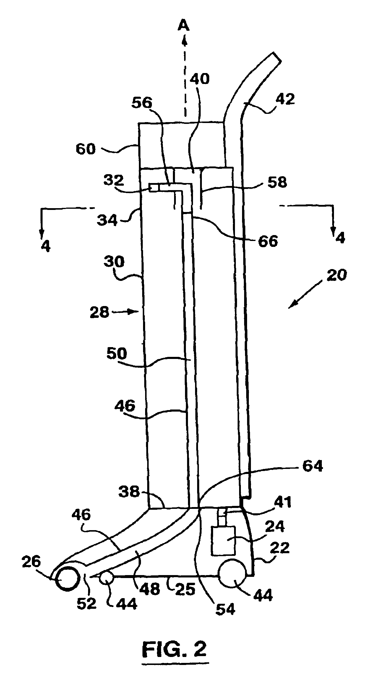 Air flow passage for a vacuum cleaner