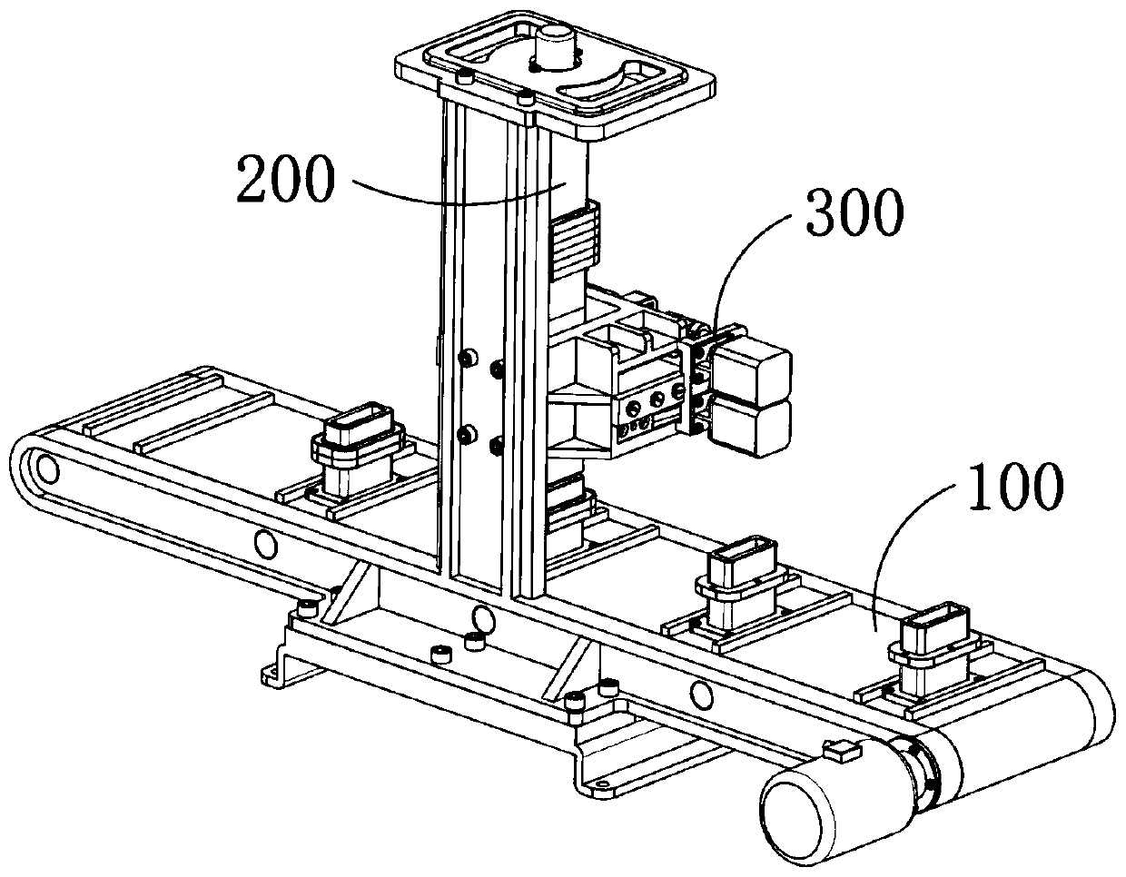 Sealing gasket suspension type precise distribution automated production line