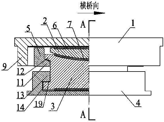 Bi-directional sliding anti-pulling ball type bridge bearing