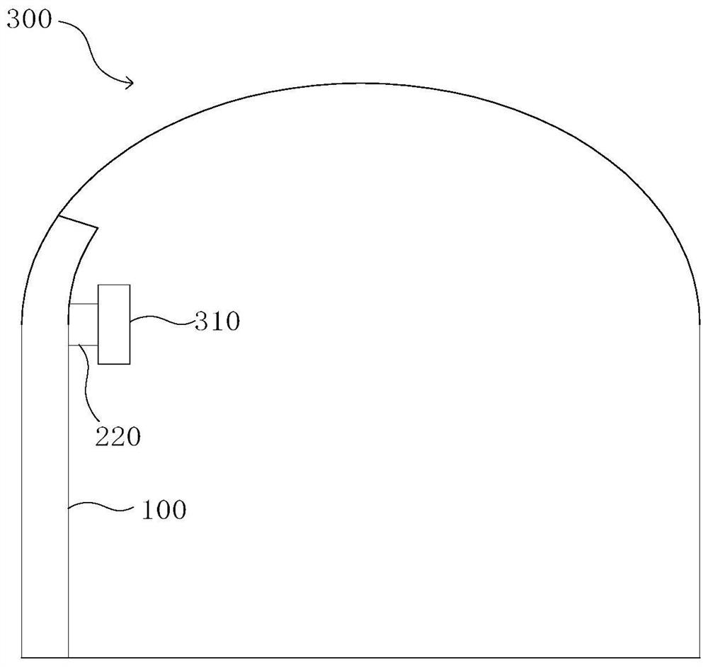 Guide rail lifting mounting device, guide rail and inspection machine replacing device