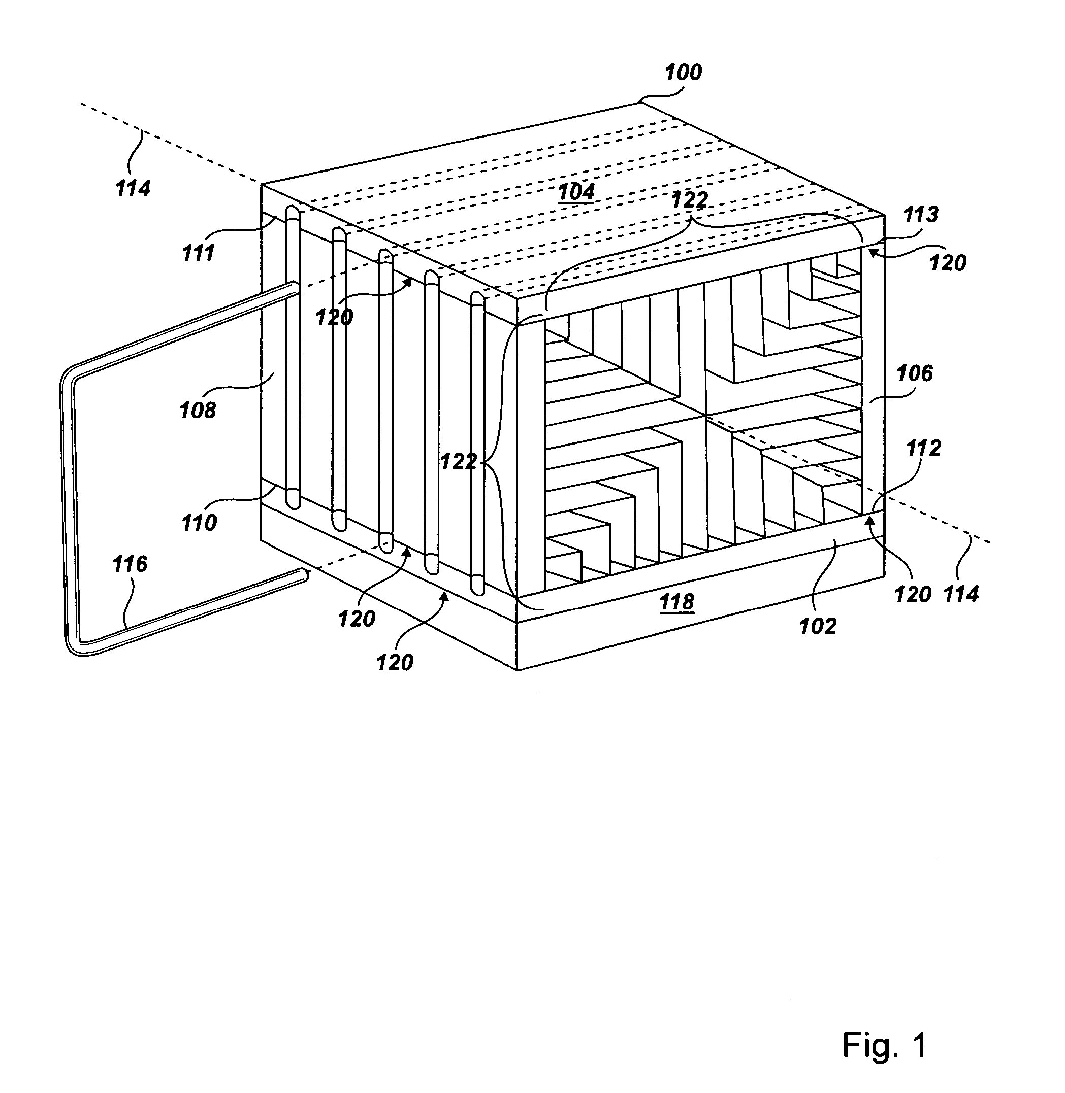 Heat sink for distributing a thermal load