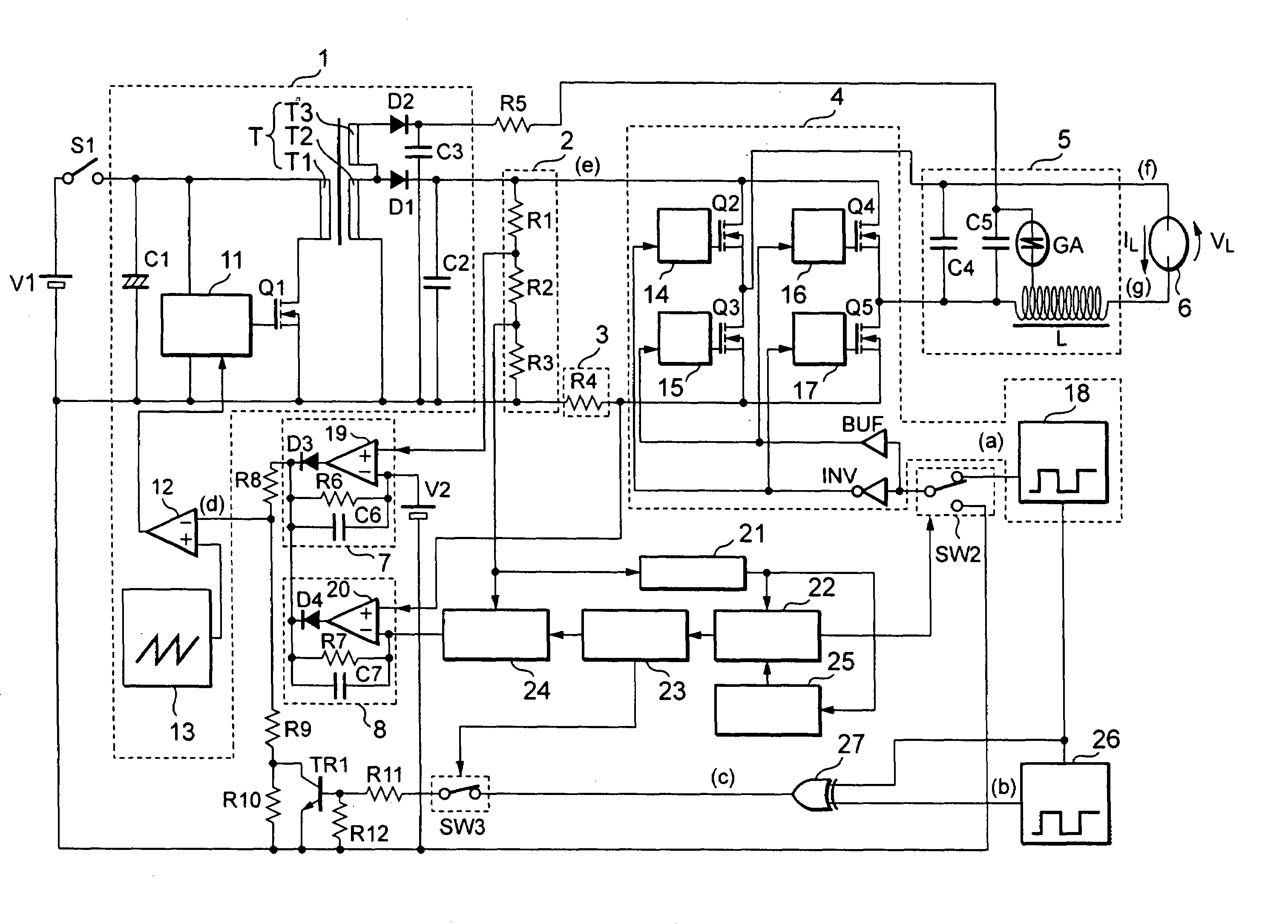 Lighting device for discharge lamp