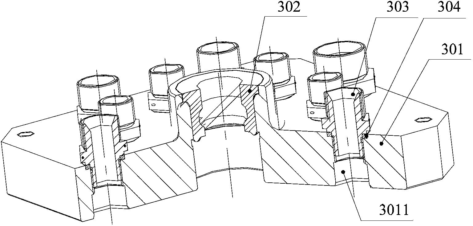 Air path inserting-pulling combined connector