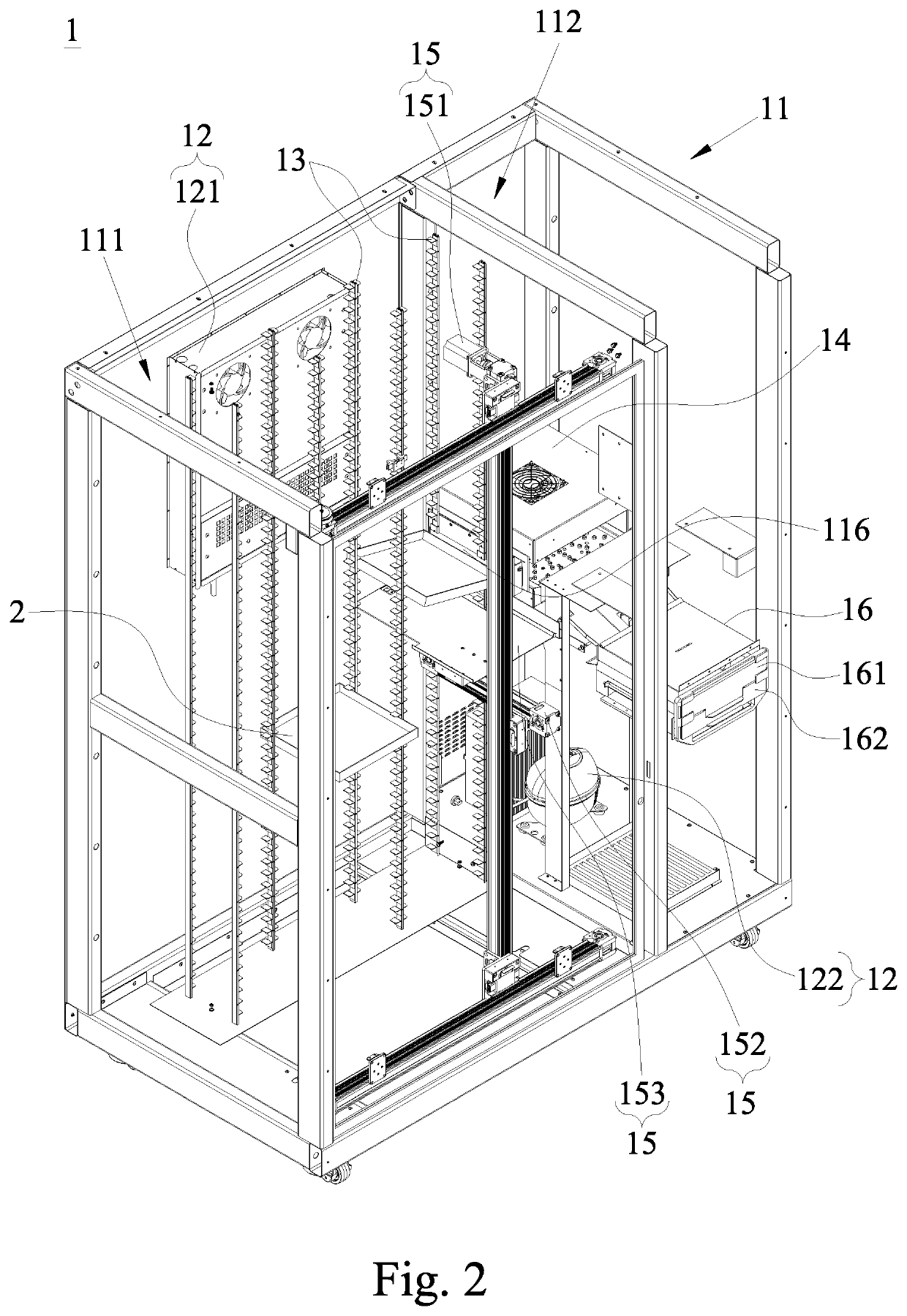 Automatic vending machine for boxed frozen and hot food