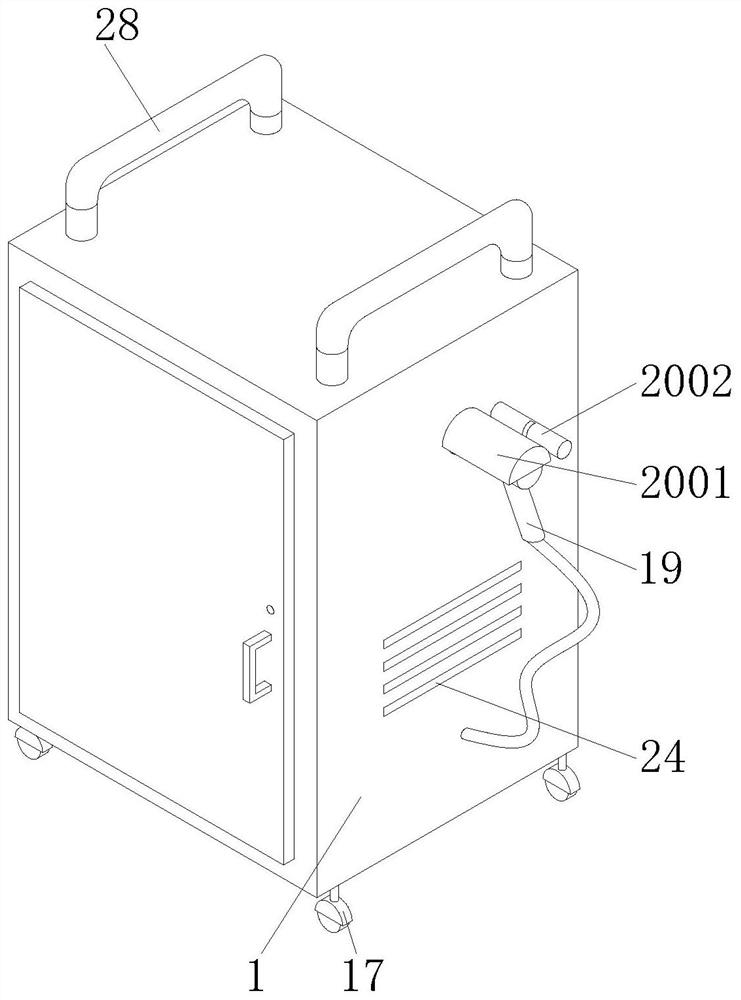 Shock-resistant explosion-proof outdoor mobile charging cabinet