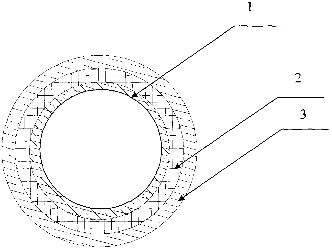 Post-processing hose for engine exhaust gas