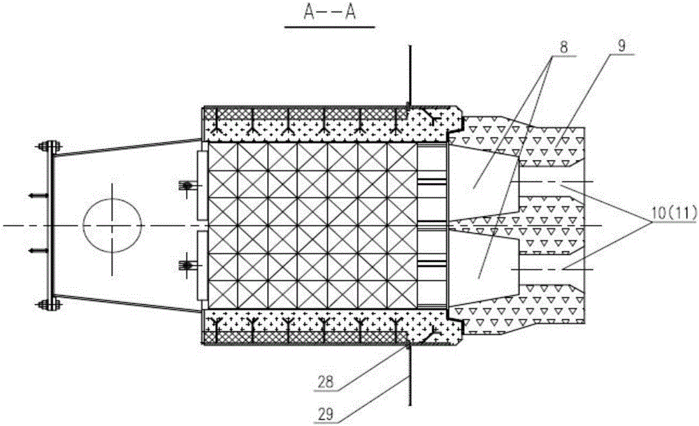 Multi-stage combustion energy-saving environment-friendly burner