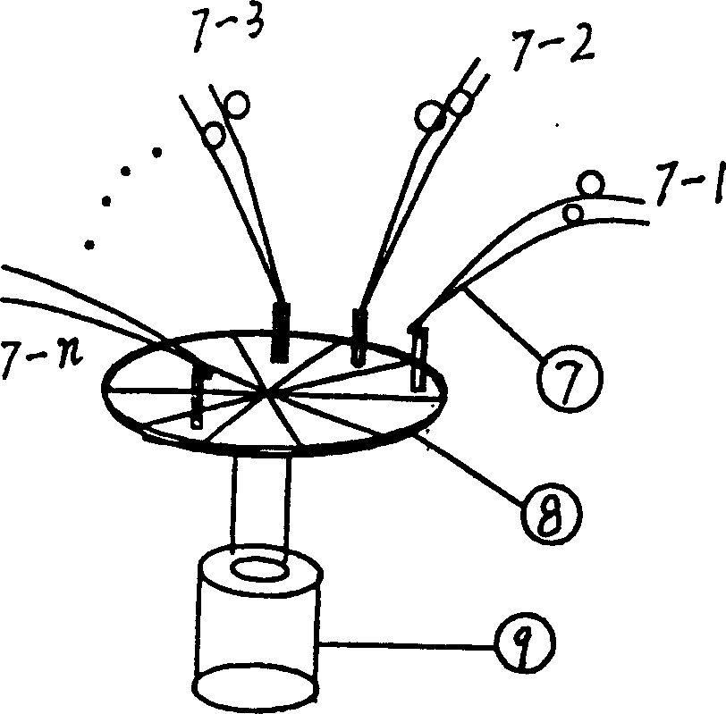 Multiple wavelength coding optical switch array