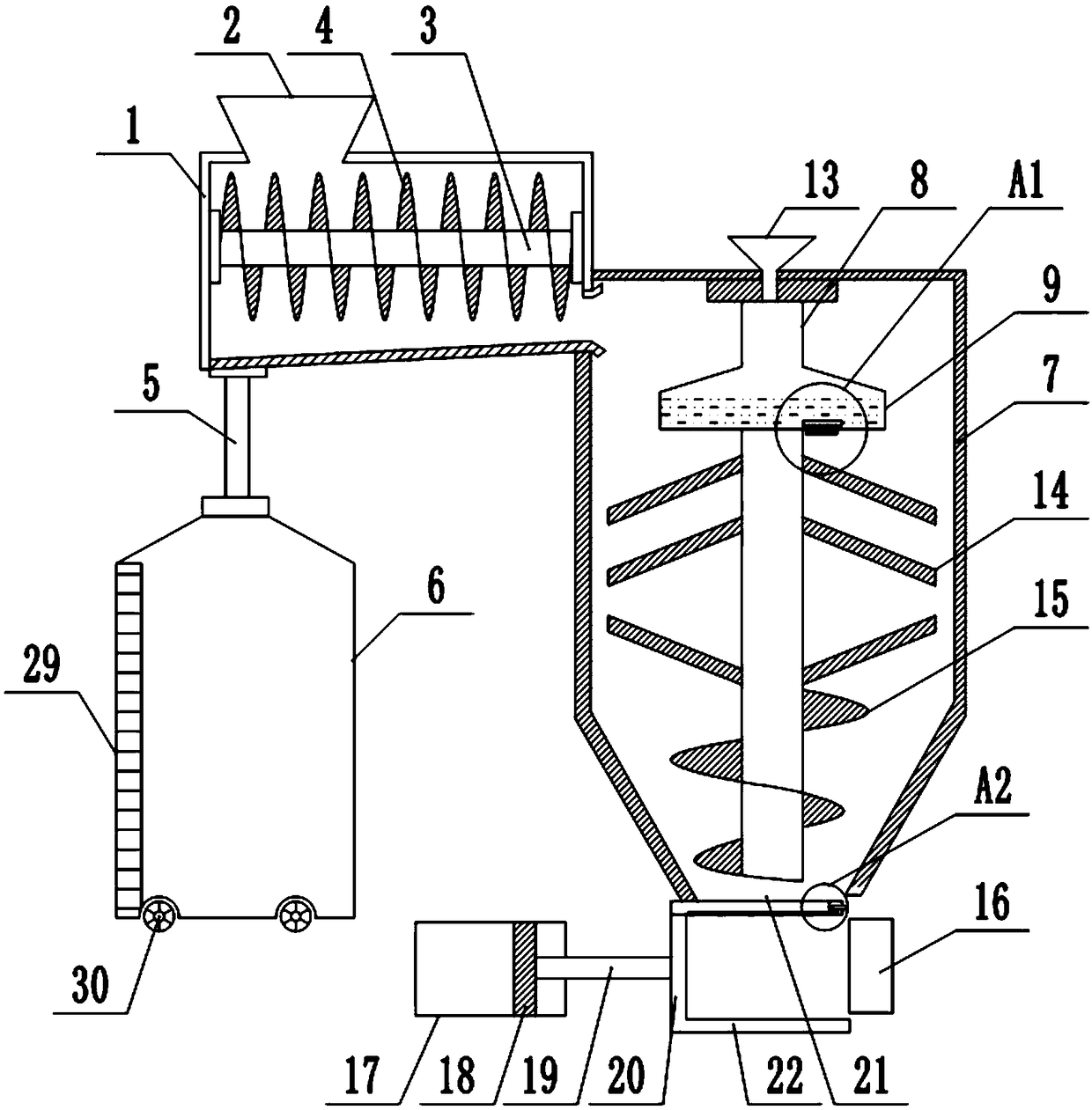 Smashing device for refuse landfill