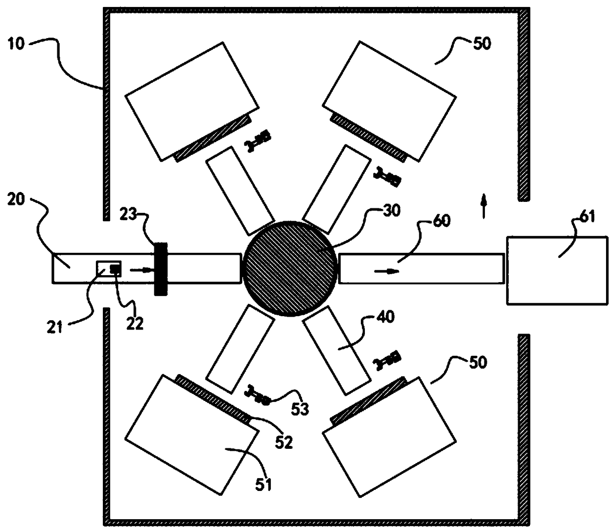 Internal circulation type automatic sorting storing and taking device