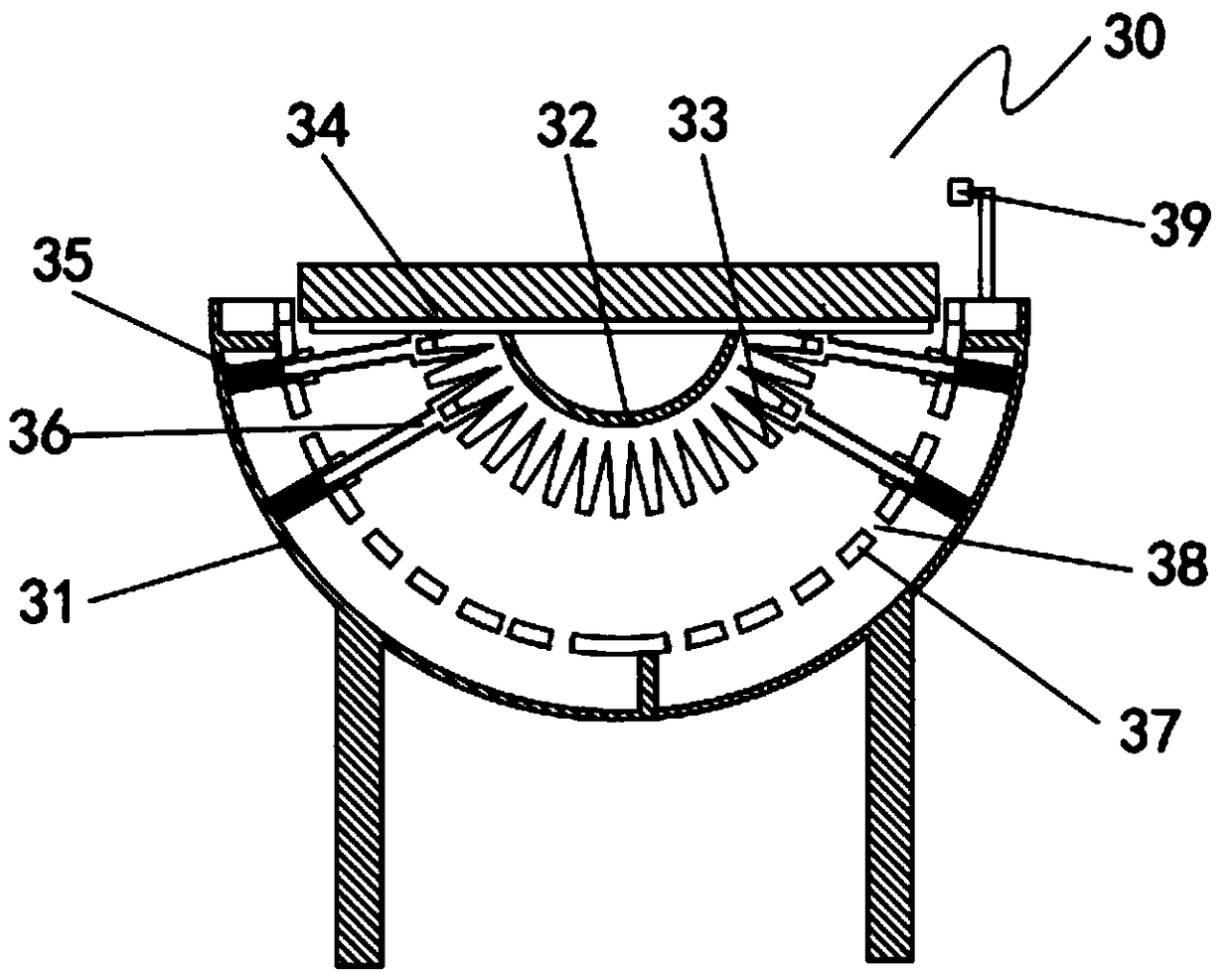 Internal circulation type automatic sorting storing and taking device